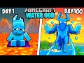 I Survived 100 Days as a WATER GOD in Minecraft!