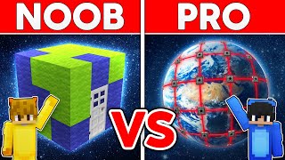NOOB vs HACKER: Secure Planet Base Build Challenge!