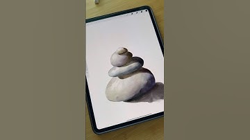 Procreate Watercolor Stones Tutorial #procreatetutorials #procreate #digitalartbrushes