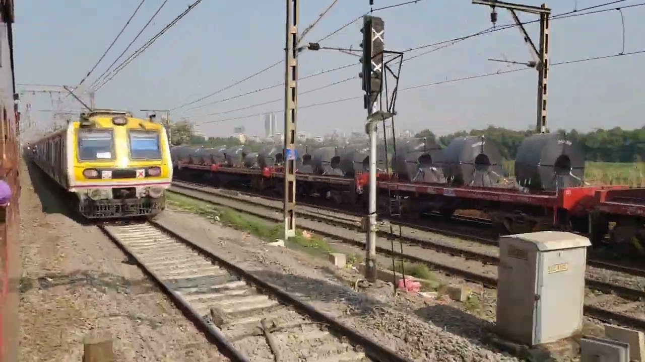 Thane to Kalyan uncut train journey || 11019 Konark exp #thanestation #kalyajunction #train