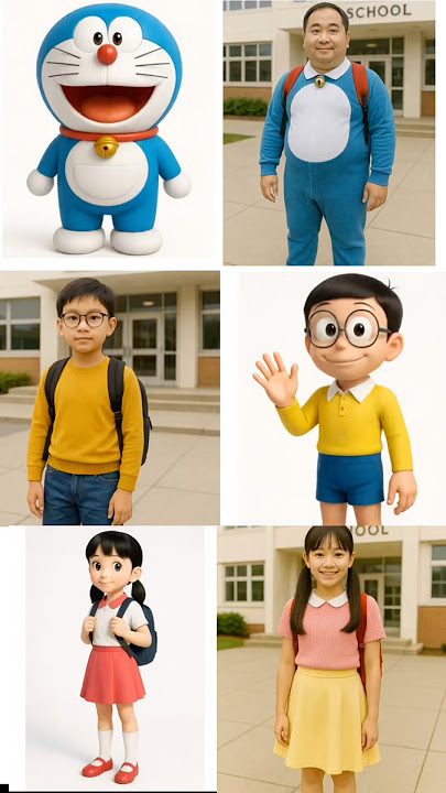 Doremon Real Life: 🤯 Nobita, Suzuka, Doremon, Gian, Suneo #shorts #doremon