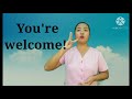 POLITE EXPRESSION : THANK YOU, You're Welcome :Sign Language #AMERICANSIGNLANGUAGE