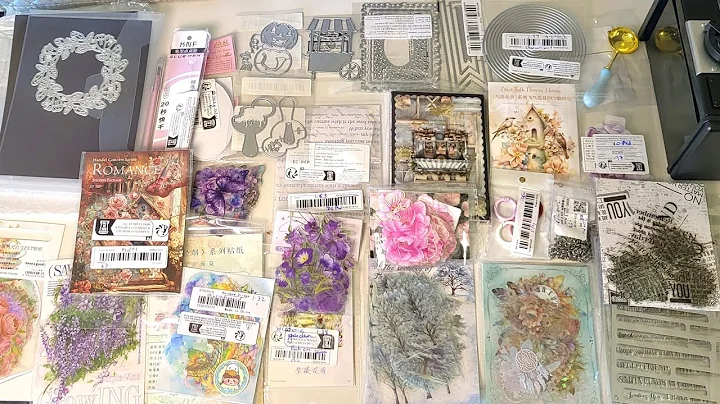 Huge Temu haul 2025 craft haul junk journal supplies #temuart #temucrafthaul #journaling #arthaul