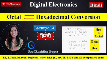 #14  Octal to Hexadecimal and Hexadecimal to Octal Conversion with Example || Hindi.