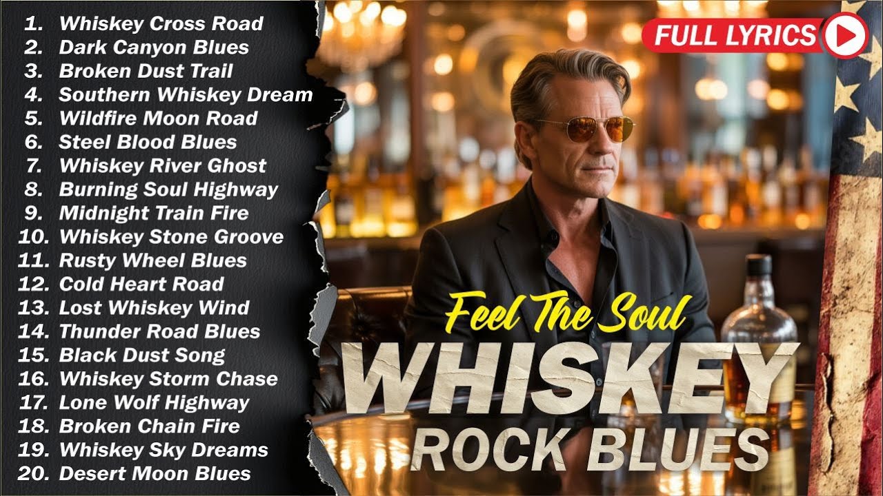 Whiskey Shadows | Slow Blues Rock Guitar for Peaceful Moments