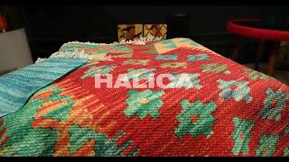 Mnt Cotton 507 N İnce Geometrik Desenli Dekoratif Yıkanabilir Kilim