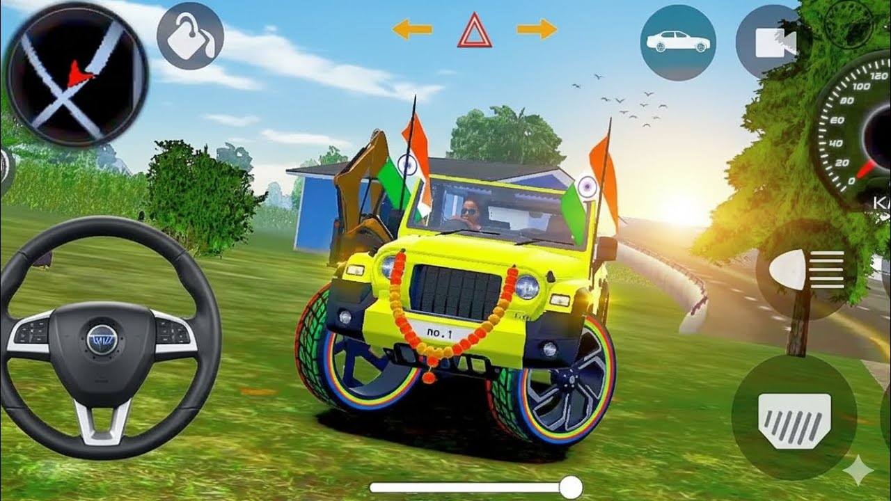 Dollar (Song) Modified Mahindra Thar🔥 || Indian Cars Simulator 3D Game 🎮||💥 Android Gameplay🔥