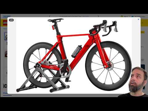 YouTube thumbnail: LEGO made a 2 ft. / 60 cm buildable... Bicycle 🚲 And I'm OK with it #NotSponsored 11380 Road Bike