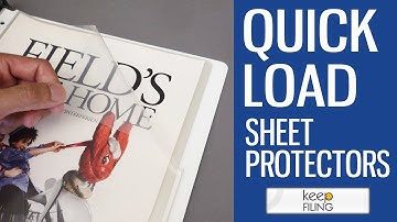 Keepfiling Quick Load Sheet Protectors
