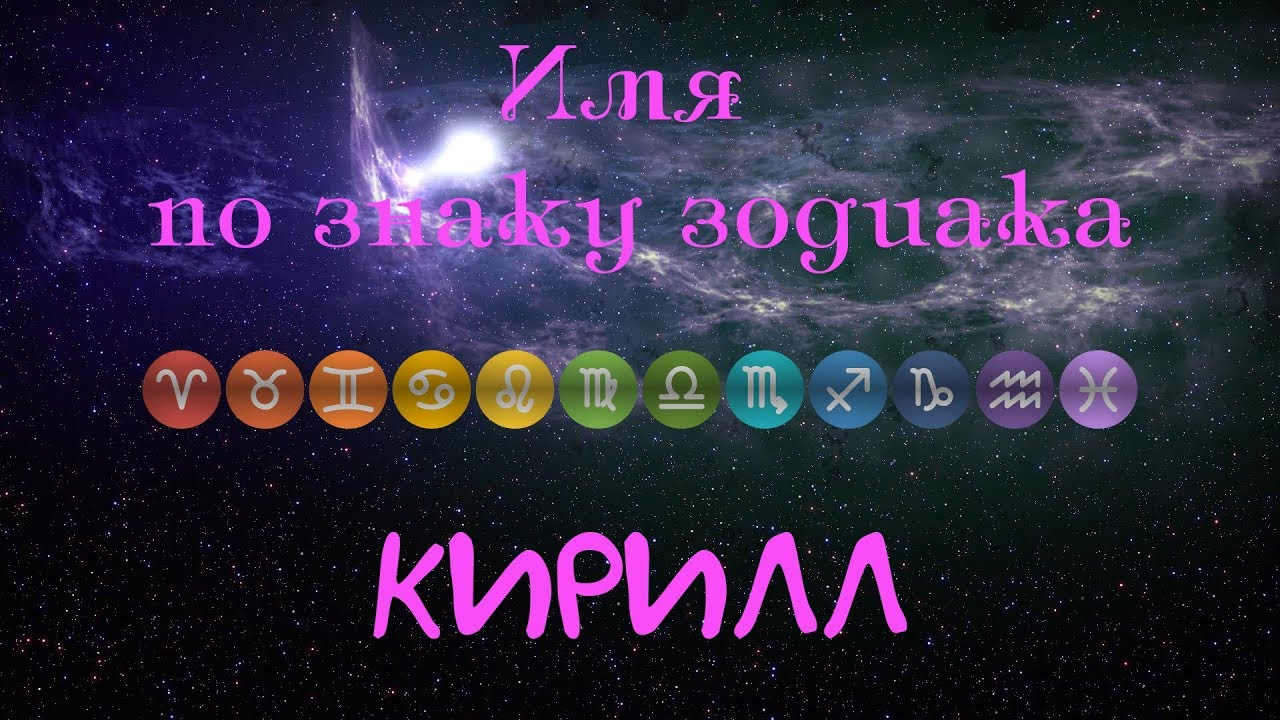 значение имени кирилл по буквам