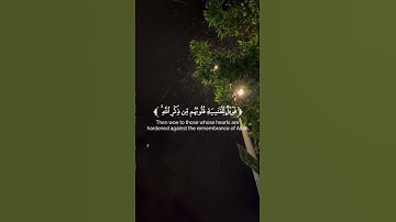 "من روائع سورة الزمر: تلاوة خاشعة للآية 22 بصوت القارئ محمد اللحيدان".