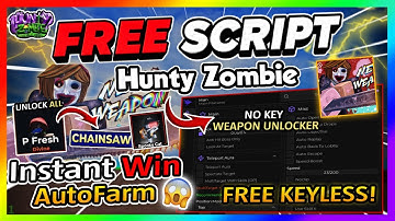 Hunty Zombie Script *NO KEY* - NEW UPDATE, AUTOFARM, INFINITE COINS, DUPE & More!