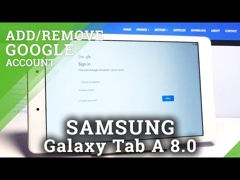 How to Add & Remove Google Account in SAMSUNG Galaxy Tab A 8.0’’ – Multiple Google Users