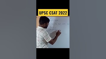 Upsc csat 2022 short missing number || #shorts