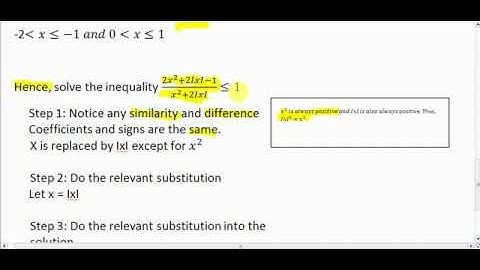 SRJC/2017/P1 SOLVING INEQUALITIES BY TEST-POINT METHOD