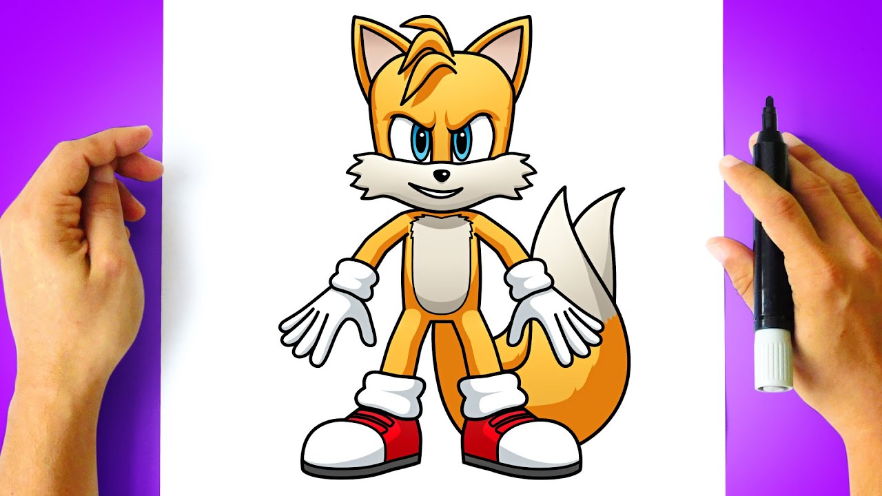 How to DRAW TAILS.EXE [ Draw and Color ] 