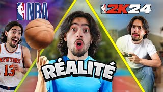 LA NBA VS LA RÉALITÉ VS NBA2K24