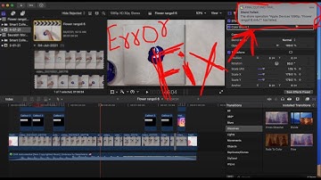 fcp export error fix-Error: RequestCVPixelBufferForFrame returned: 3 for absolute frame: 1010