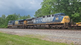 CSX YN2 Spirit of Birmingham AC4400CW #439 trailing on Intermodal I017 in Unionville Ohio, May 2024