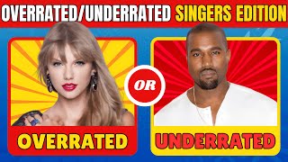 Celebrity Music Quiz: Are These Singers Overrated or Underrated?🎶🔥 Wealth