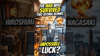 The Man Who Survived TWO Atomic Bombs 🤯 #history #robloxshorts