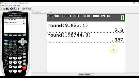 Rounding Decimals on TI 84