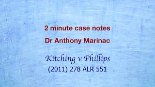 Kitching v Phillips (Implied terms not contradicting express terms)