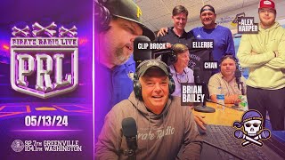 Pirate Radio LIVE 05/13/2024 - ECU Baseball Coach Cliff Godwin, Ellerbe, Brian Bailey