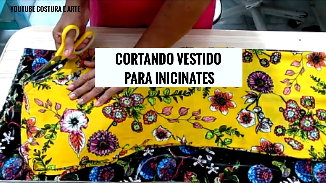 CORTE DE VESTIDO PARA INICIANTES  |COSTURA E ARTE
