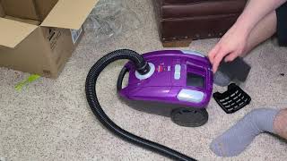 Bissell Zing Bagged Canister Vacuum Unboxing.