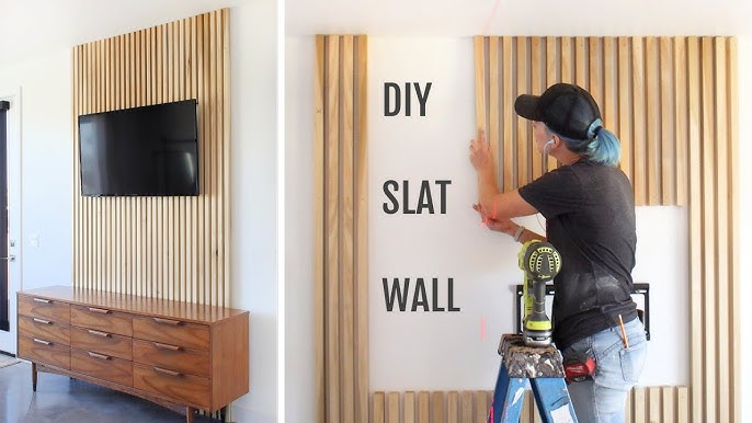 How to: install @WoodUpp panels with me! #woodupp #panels #slatwall #i