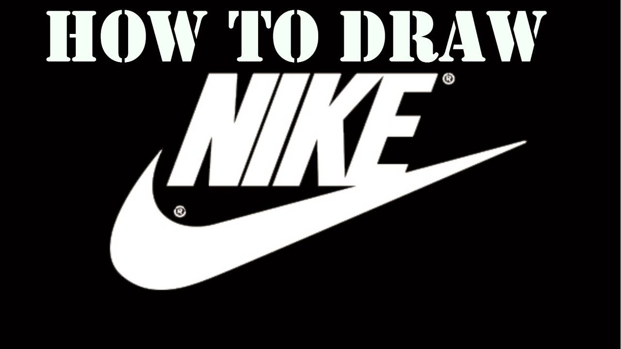 How to draw the nike logo! - YouTube