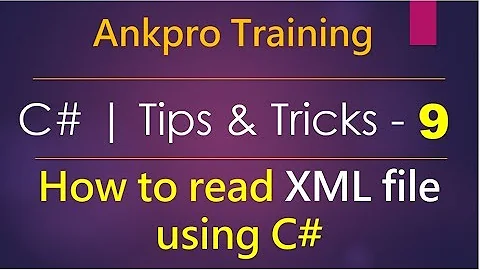 C# tips and tricks 9 - How to read XML file using C# | Xml Document | Xml Text Reader | System.Xml
