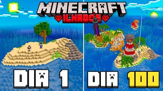 SOBREVIVI 100 DIAS em DUPLA em UMA ILHA no MINECRAFT HARDCORE - O FILME