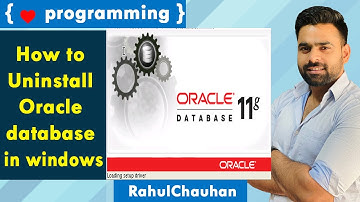 Uninstall Oracle database in windows | incapp | Rahul Chauhan Sir