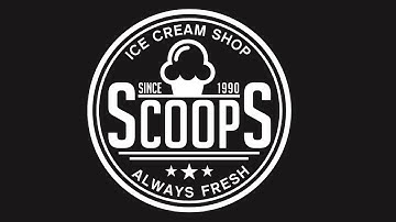 Creating a Logo Design "Scoop" Ice Cream Shop Label - Coreldraw Tutorials