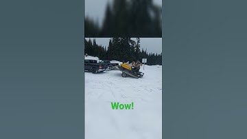How did he do that.!?Best way to load a sled! #shorts #youtubeshorts