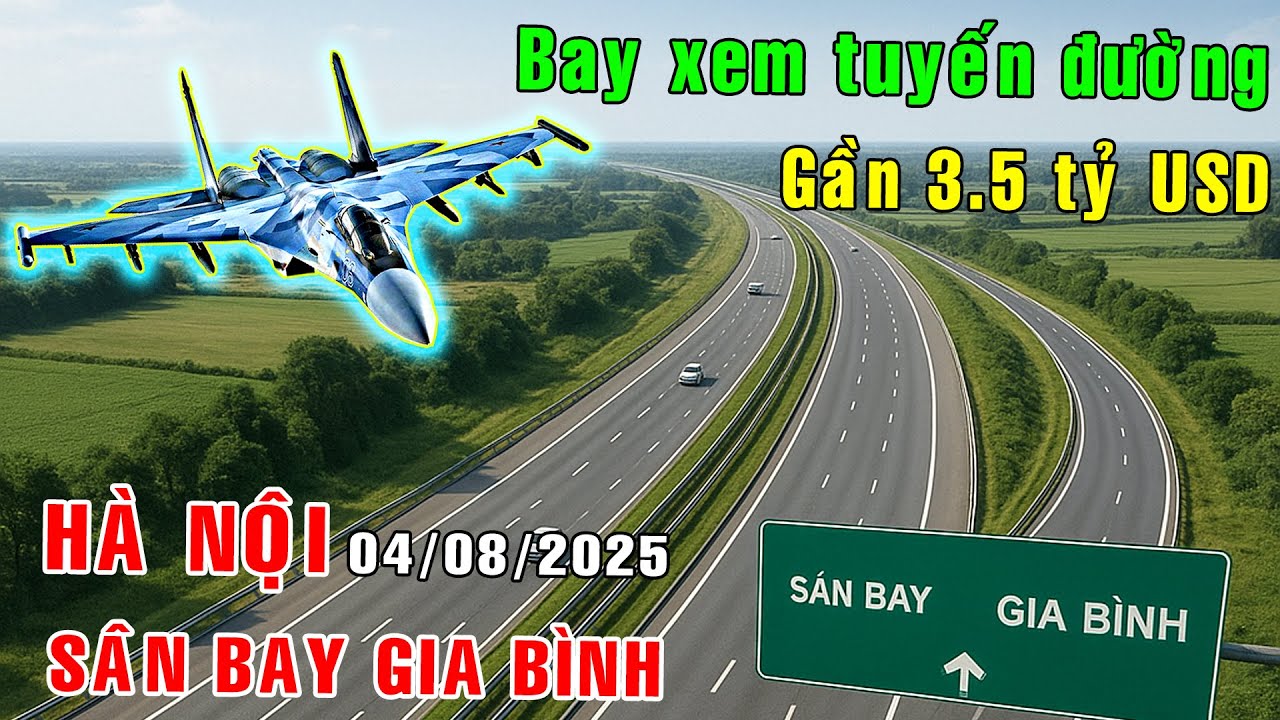 Bay xem tuyến đường 3.5 TỶ ĐÔ nối Hà Nội - Sân bay Gia Bình [Việt Nam GO]