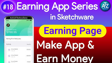 #18 How to Make Earning App in Sketchware,earning app kaise banaye,task earning app kaise banate hai