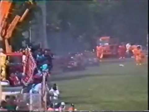 Imola 1989 Gerard Berger Crash LIVE!
