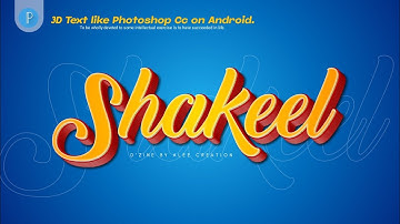 Photoshop Cc 3D text on Android using Pixellab || Pixellab Tutorial.