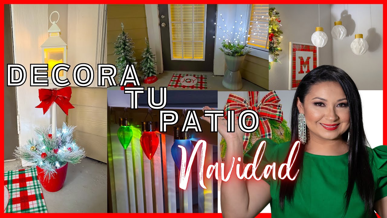 Decora tu PATIO o TERRAZA para NAVIDAD 2023 / Manualidades Navideñas