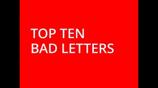Top Ten Bad Alphabet Lore Letters.