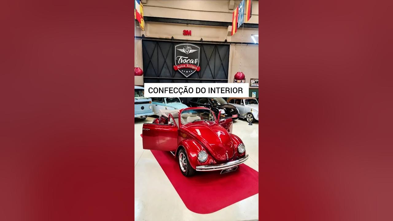 Admire os detalhes dessa etapa: a confecção artesanal da tapeçaria desse icônico Fusca 1986 ❤️🇧🇷
