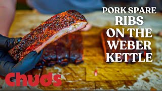 Pork Spare Ribs on the Weber Kettle! | Chuds BBQ