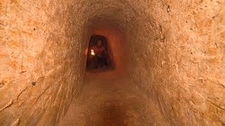 Build Secret Temple Underground House Searching Well Water And Tunnel Swimming Pools