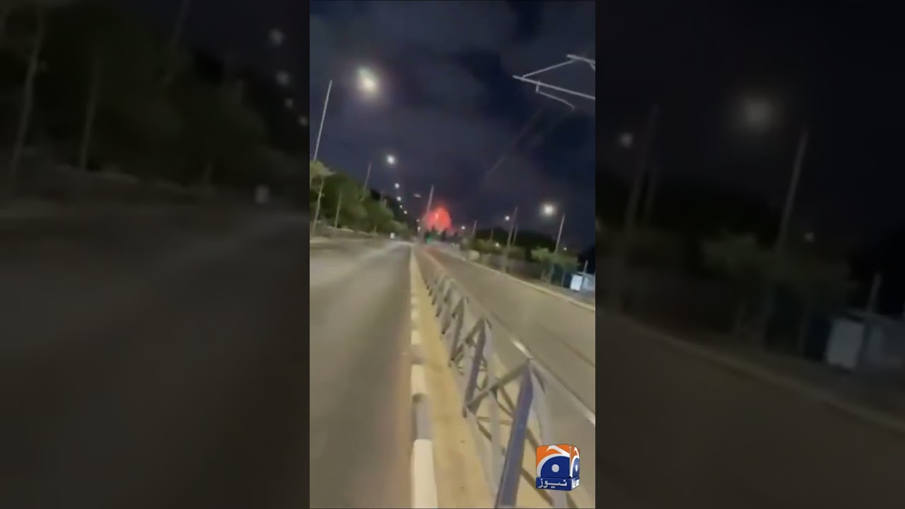 Footage Shows Iranian Missile Hit Tel Aviv | Geo News English