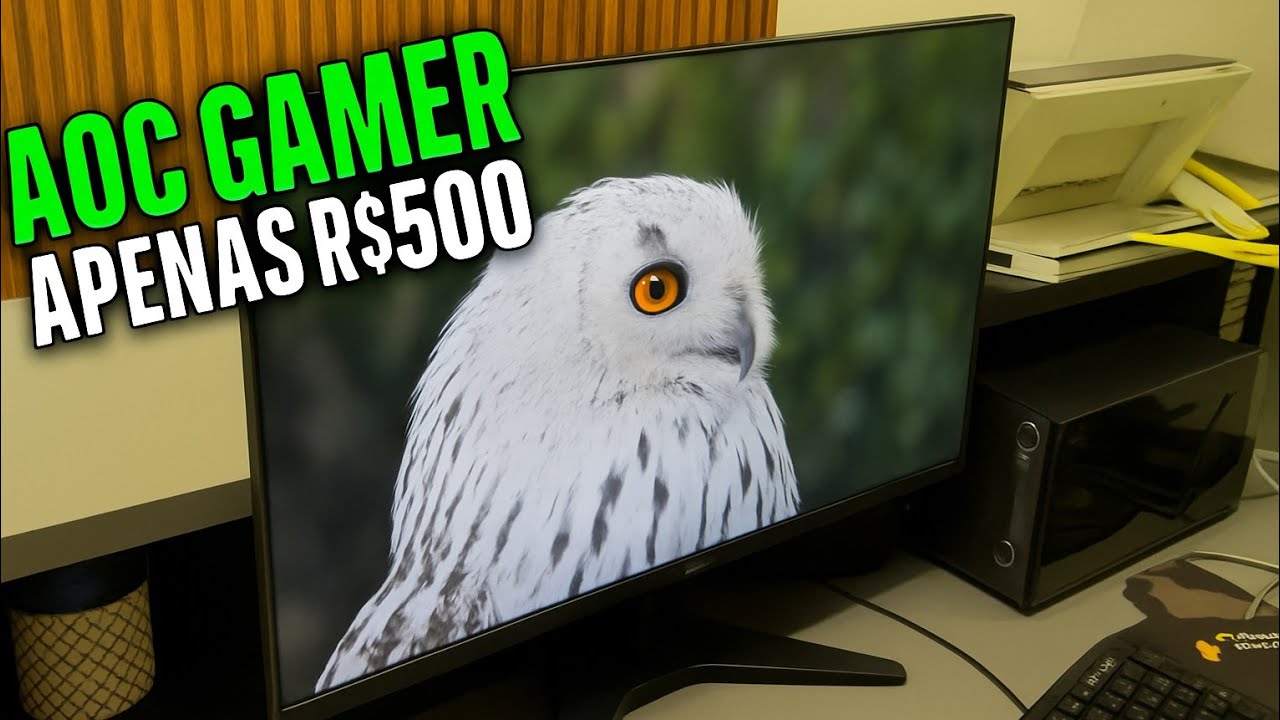 AOC 24B35HM2 Review — O MONITOR GAMER BARATO com 100Hz e 1ms VA!