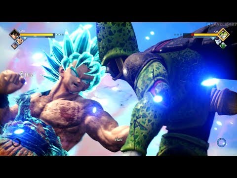 Jump Force (Super Saiyan Blue Goku) vs (Perfect Cell) 1080p HD