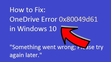 How to Fix Onedrive Error 0x80049d61 in Windows 10 - Solve Onedrive Error 0x80049d61 (2022)